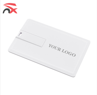 Clés USB personnalisées avec logo, vente en gros, blanches, différentes capacités, 128 Go, clés USB de type carte pour le bureau