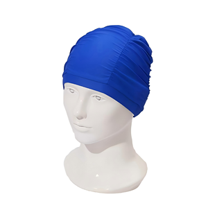 <span class=keywords><strong>Gorro</strong></span> <span class=keywords><strong>de</strong></span> Natación con Volantes Grandes y Diseño Floral en Color Puro - Nailon Suave, Duradero y Elástico, Espacioso para Cabello Largo, Unisex, para Playa y <span class=keywords><strong>Piscina</strong></span> - Product Image 3