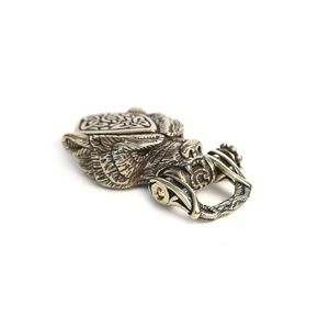 Tiebro Boucle en laiton Tête d'ours Unisexe EDC pour activités de plein air et DIY, pour bracelets tressés, cordons de paracorde rétro, perles et spinners de survie en métal - Product Image 5