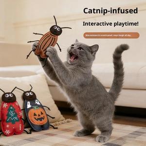 Giocattoli per Gatti Serie Insetti all'Ingrosso dalla Fabbrica: Coccinella e Scarabeo in Feltro Resistenti ai Morsi, Giocattoli Interattivi <span class=keywords><strong>da</strong></span> Masticare per la Dentizione - Product Image 2
