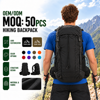 Sac à dos de randonnée et de camping en nylon pour le sport et les voyages en plein air, avec système de dos suspendu, vente en gros d'usine