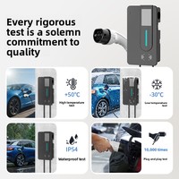Estación de Carga para Vehículos Eléctricos OLINK de 7kW/22kW, para Hogar y Comercio, 90-250V, 16-48A, Montaje en Pared