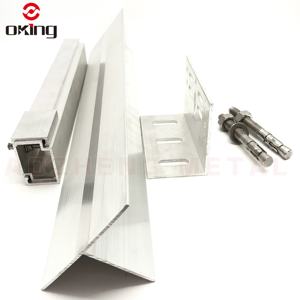 Support de mur rideau en alliage d'aluminium de type différent personnalisé pour système de revêtement en pierre - Product Image 2