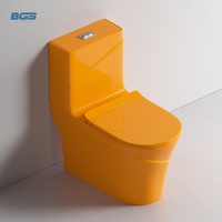 Sanitaires de luxe Inodoros WC Gold Line, toilettes monobloc en céramique, toilettes en céramique couleur or noir