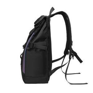 Foreign Trade Source Roll-up Lid <b>Backpack</b> Port Style Trendy <b>Backpack</b> <b>Large</b> Capacity Hiking Reflective <b>Backpack</b> - Product Image 4
