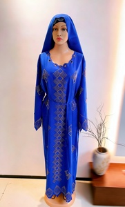 Elegante Abito da donna Abaya Cristallo Africano Abito Arbe Dubai Kaftan taglia unica con abbigliamento musulmano a manica lunga - Product Image 5