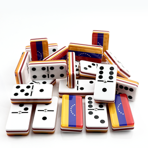 Fournisseur de dominos en acrylique personnalisés imprimés, double six, 28 pièces, qualité supérieure, pour les <span class=keywords><strong>jeux</strong></span> de <span class=keywords><strong>loisirs</strong></span> et les fêtes - Product Image 6
