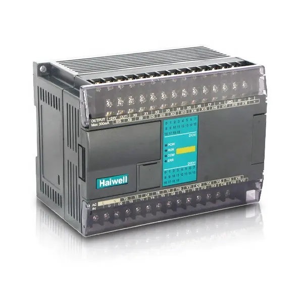Haiwell C24S2T24ポイント安いPLCコントローラー簡単なプログラミング使用されたPLC車の警報システム