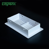 Grille de ventilation linéaire carrée moderne MDO à 4 voies pour porte de salle de bain, en plastique ABS, diffuseur de climatisation pour usage extérieur