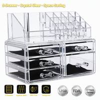 Organisateur de maquillage en acrylique transparent Yunuoxi, 5 tiroirs, doublure en velours, support à 12 emplacements pour rouges à lèvres, boîte de rangement cosmétique, vente en gros usine