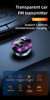 Transmetteur FM Bluetooth sans fil double modulateur USB Chargeur de voiture 3.1A Lecteur MP3 Allume-cigarette mains libres Lecteur de musique MP3