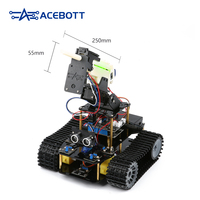 Kit de robot tank intelligent ACEBOTT ESP32 pour Arduino, jouets STEM programmables à faire soi-même