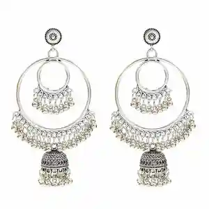 2 Color Fashion Simple Alloy Round Earrings Suitable For Any Occasion Jewelry