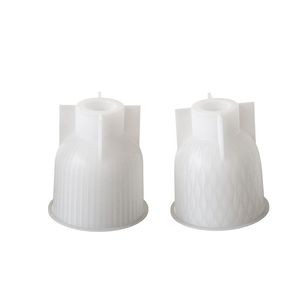Ide baru besar cabang bunga Eropa tabung uji hidroponik bergelombang vas DIY Aroma gipsum tempat lilin cetakan silikon - Product Image 5