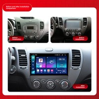 Radio de Coche con Pantalla Táctil Carplay, Reproductor Multimedia Estéreo, Reproductor de DVD para Coche Android, GPS para Kia CERATO K3 FORTE 2013 2014 2015 2016