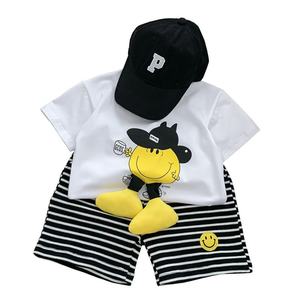 2025 verano Casual elegante Camiseta de manga corta dibujos animados para cara 3D familia trajes a juego para bebé<span class=keywords><strong>s</strong></span> niños y niñas 95% algodón - Product Image 5