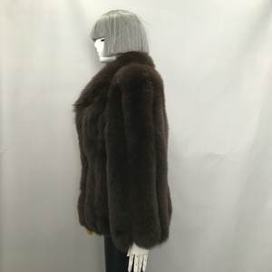 Cappotto da Donna in Pelliccia di Volpe Invernale Caldo Soprabito all'Ingrosso Cappotti in Vera Pelliccia da Donna Spessi in Autentica Pelliccia - Product Image 6