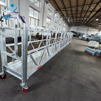 Plateforme suspendue électrique en alliage d'aluminium ZlP 800, prix usine, échafaudage suspendu CE pour travaux en hauteur pour la construction