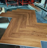 Revêtement de sol PVC SPS 4mm 5mm, dalles clipsables LVT SPC, vinyle imitation bois pour intérieur