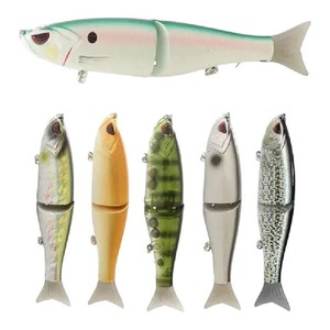 Nouvel Arrivage <span class=keywords><strong>Leurre</strong></span> de Pêche 17,8 cm 62g 2 Sections, Type Glide <span class=keywords><strong>Bait</strong></span> avec Queue Souple, Wobbler Dur, Sonnette et Mouvement Coulissant - Product Image 1