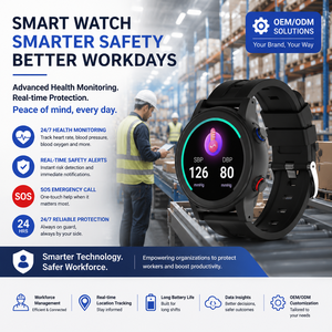 Montre connectée Safety First pour les travailleurs |   Soins 24h/24 et 7j/7, alertes en temps réel et aide d'urgence - Product Image 1