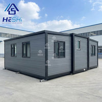 Maison préfabriquée modulaire extensible en conteneur de 40, 20 ou 30 pieds, prête à vivre, avec salle de bain intégrée, type villa/casa