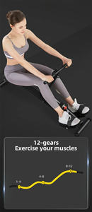 <span class=keywords><strong>Rameur</strong></span> hydraulique 12 résistance de tension réglable entraînement <span class=keywords><strong>cardio</strong></span> pliant silencieux avec moniteur LED - Product Image 5