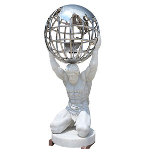 รูปปั้นแอตลาสสแตนเลสสีขาวขนาดเท่าคนจริง ตกแต่งสวน ด้วยเทคนิคการหล่อแบบ 3 มิติ แนวธีมความ<span class=keywords><strong>รัก</strong></span> สำหรับวันชาติ - Product Image 3