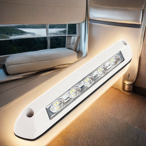 HEYRV 12V 24V White Black High Quality Caravan <strong>Awning</strong> Porch Waterproof <strong>Light</strong> for Travel Trailer Camper Motorhome Caravan Boat - Product Image 3