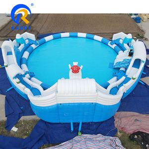 <span class=keywords><strong>Parc</strong></span> aquatique gonflable portable avec toboggan, château gonflable de grande taille pour jeux aquatiques en plein air - Product Image 6