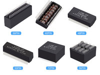 Transformateur LAN magnétique discret SMD 24 broches à port unique compatible Pulse 10/100/1000 Base-T H5009FNL HX5009NL