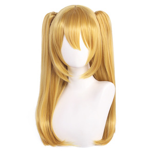 Perruque longue à double queue de cheval rose rouge mélangée pour cosplay d'anime d'Halloween AOKG-079 - Product Image 3