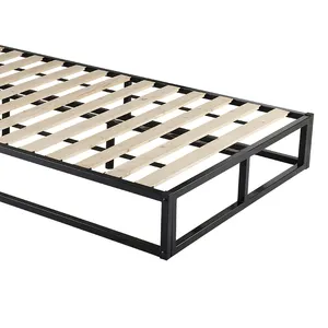 Moderno design personalizzato legno struttura del letto di stoccaggio mobili Queen Size struttura letto in metallo telaio del letto