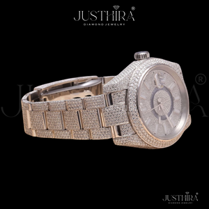 Top Selling Custom Design Moissanite Diamond Quartz <b>Watch</b> Stainless Steel OEM Brand Wristwatch Available <b>For</b> Sale - Product Image 1