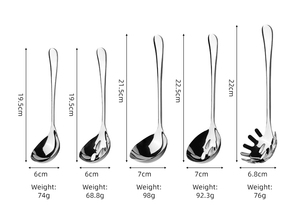 SS304 phục vụ muỗng đặt khách sạn tự chọn máy chủ mì ống máy chủ súp lò nồi thép không gỉ phục vụ đồ dùng thiết lập - Product Image 2