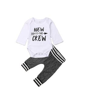 Vêtements de pyjama pour enfants, ensembles de pantalons et de combinaisons pour bébés garçons nouveau-nés avec leggings de fitness de Chine - Product Image 1