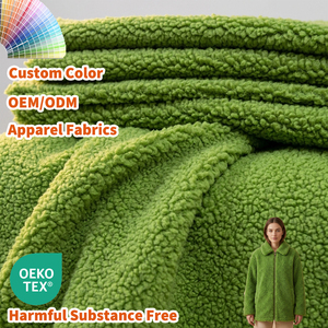 Winter Jackets &amp; Teddy Coats Teddy <strong>Fleece</strong> Fabric 230gsm 170cm Width Soft Curly Faux Fur Fabric for Shoe <strong>Linings</strong> - Product Image 1