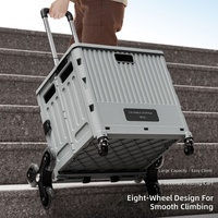 Nouveau chariot de plage pliable et portable 2026 avec 4 à 8 roues pour le camping et les courses