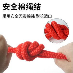 Dog Training <b>Ball</b> With Rope Rubber Chew Resistant Solid Bouncy Pet Toy For Interactive Play - Product Image 4