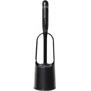 Jehonn Efficient Decontamination Black Cleaning Bathroom Toilet Brush dripped with cleaning fluid