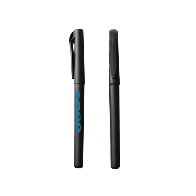 Черная пластиковая перьевая ручка с напечатанным логотипом, матовая реклама, подарок, нейтральная ручка, ручка для изучения студентов, специальное перьевое письмо