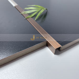 Profilé en U en acier inoxydable architectural EX513 pour revêtement mural intérieur, garniture de carrelage en forme de U, projets commerciaux d'intérieur - Product Image 4