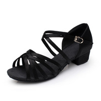 Chaussures de danse latine pour enfants en gros à prix réduit, chaussures de danse de salon pour filles, chaussures de salsa pour femmes