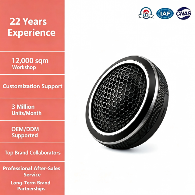Aluminum & Iron Shell Silk Dome Mini Audio Tweeter 4 35W High Frequency Speaker OEM Customization Supported
