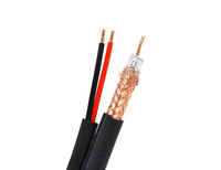 Câbles CCTV OEM ODM coaxiaux 0,81 mm en cuivre plaqué aluminium 75 ohms RG59+2C 300M pour le Portugal