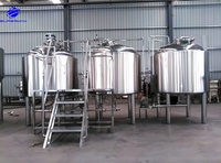 Machine de brassage de bière économique pour brasserie commerciale 1000L 10BBL, cuve de mashing et de fermentation avec cuve de fermentation à tourbillon