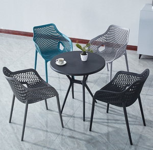 Nordic Heavy Duty Comfortable Durable Colored Restaurant Cafe <strong>Stackable</strong> Pure PP Plastic <strong>Dining</strong> <strong>Chairs</strong> With Armrest - Product Image 4