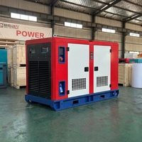 Generador Diésel Cummins Super Silencioso de 20 kVA, 24 kW, 30 kVA, Trifásico, 50/60 Hz, Doble Banda, Generador de Energía de Reserva Industrial con ATS