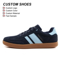 OLICOM Chaussures de sport décontractées de style classique allemand en cuir de vachette, confortables et tendance, pour homme