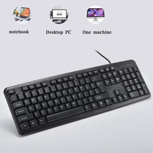 Chất lượng cao forve 104-Key USB 2.0 Bàn phím có dây bền văn phòng máy tính Bàn phím cắm chơi cho doanh nghiệp sử dụng 1.5m Kích thước đầy đủ - Product Image 6